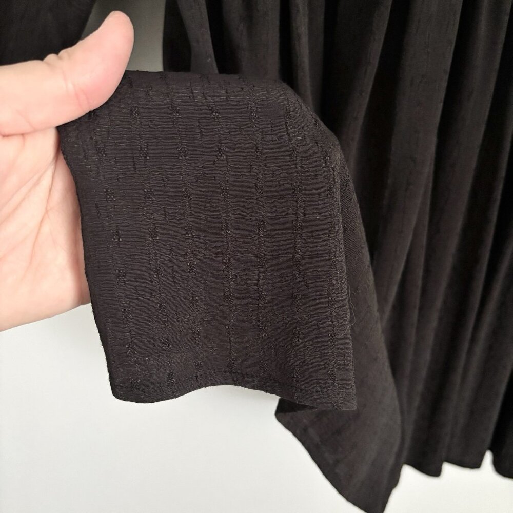 NEW Christy Dawn Black Long Sleeve Hudson Mini Dress Women’s Size XS/S Textured - Picture 4 of 9